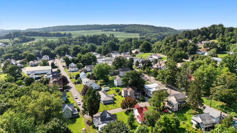 Drone flyover image 6 of Laceyville, PA
