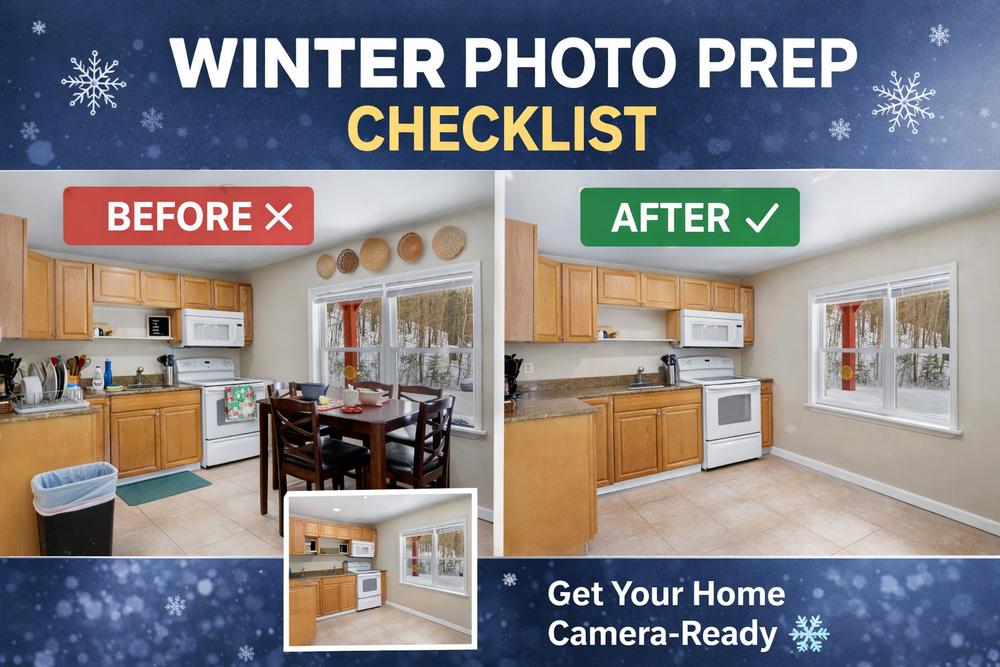 Winter Real Estate Photography Checklist: How to Prepare Your Home for Professional Photos