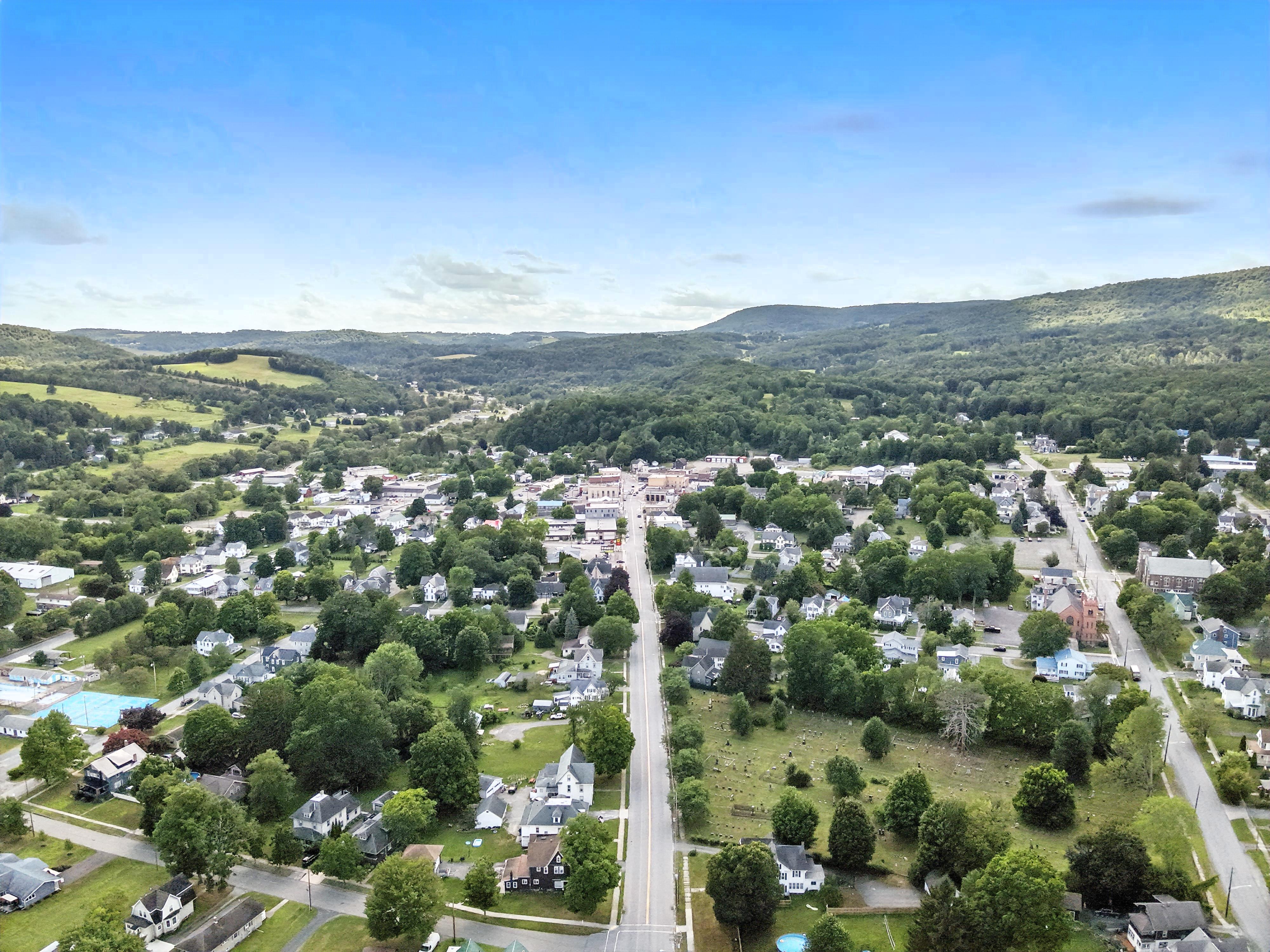 Drone flyover image 5 of Canton, PA