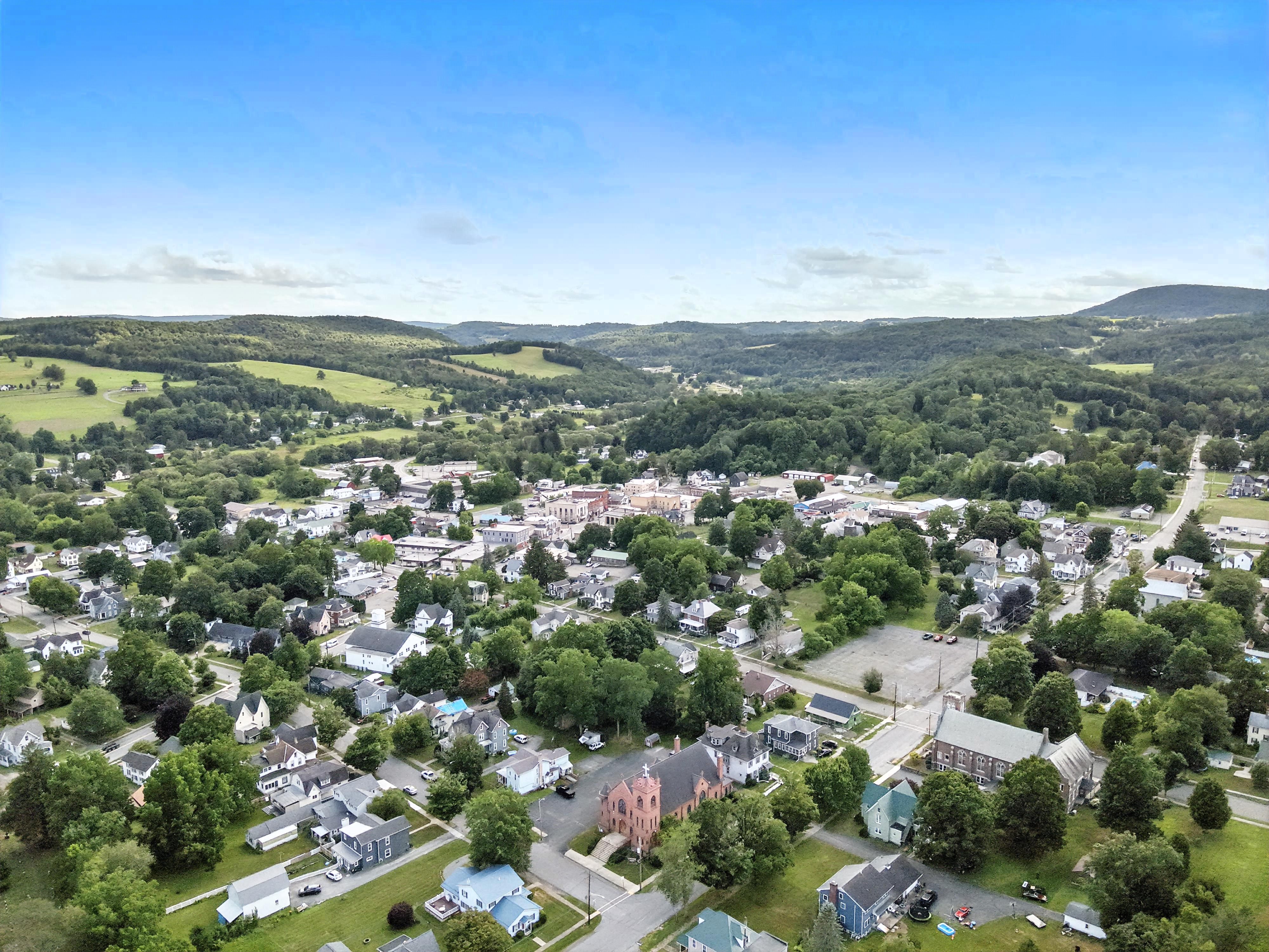Drone flyover image 6 of Canton, PA