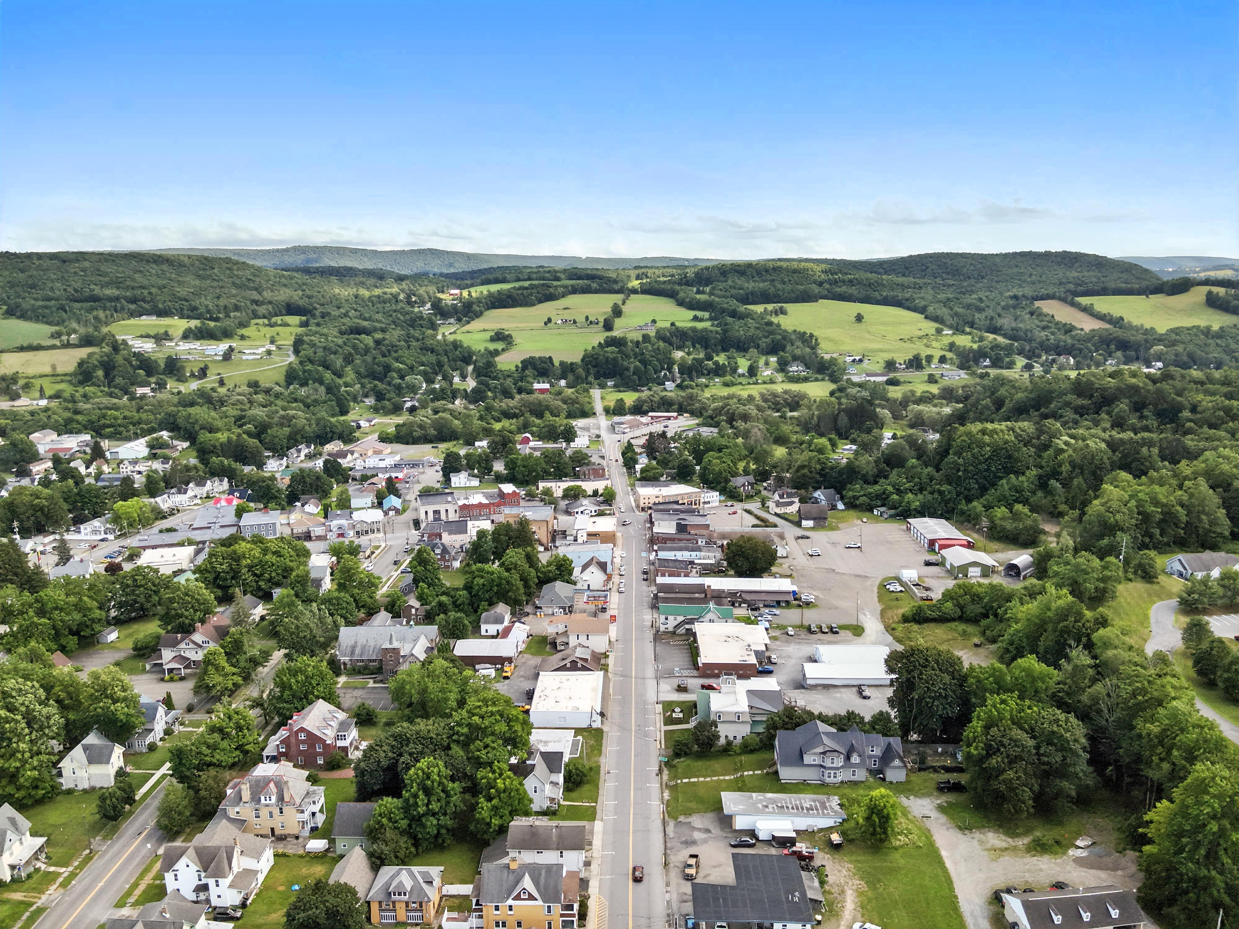 Drone flyover image 7 of Canton, PA