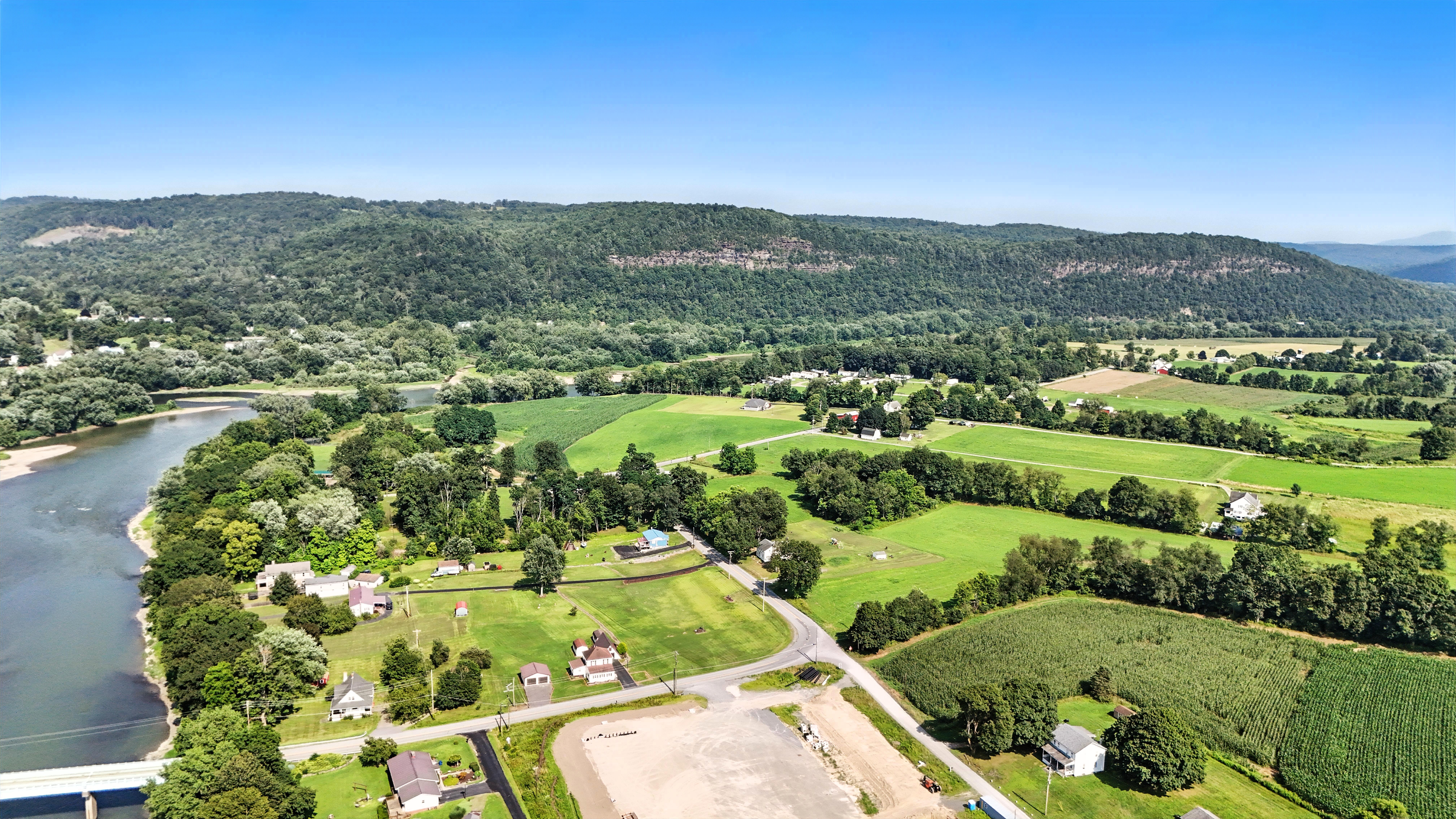 Drone flyover image 3 of Laceyville, PA