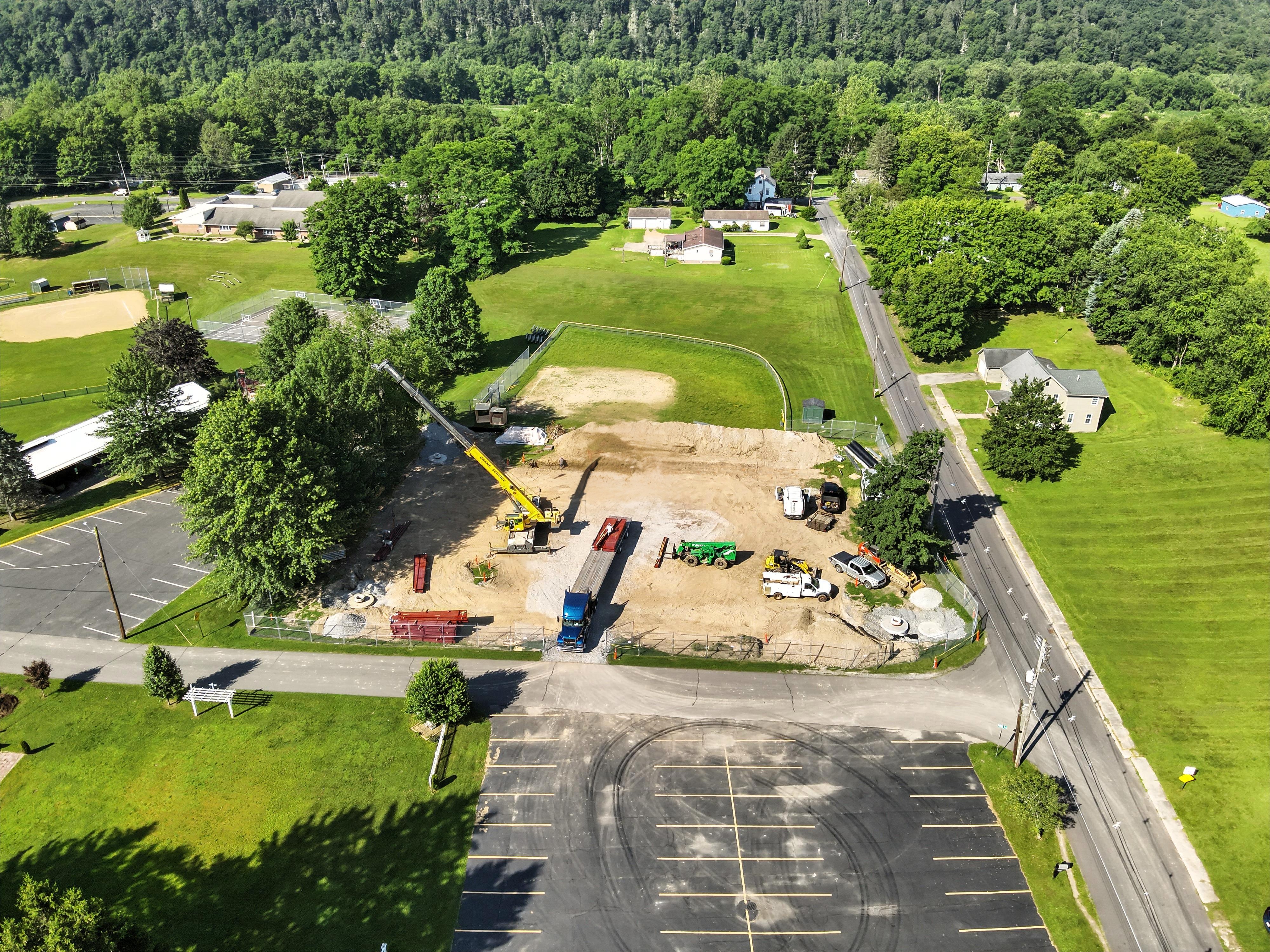 Drone flyover image 9 of Wyalusing, PA