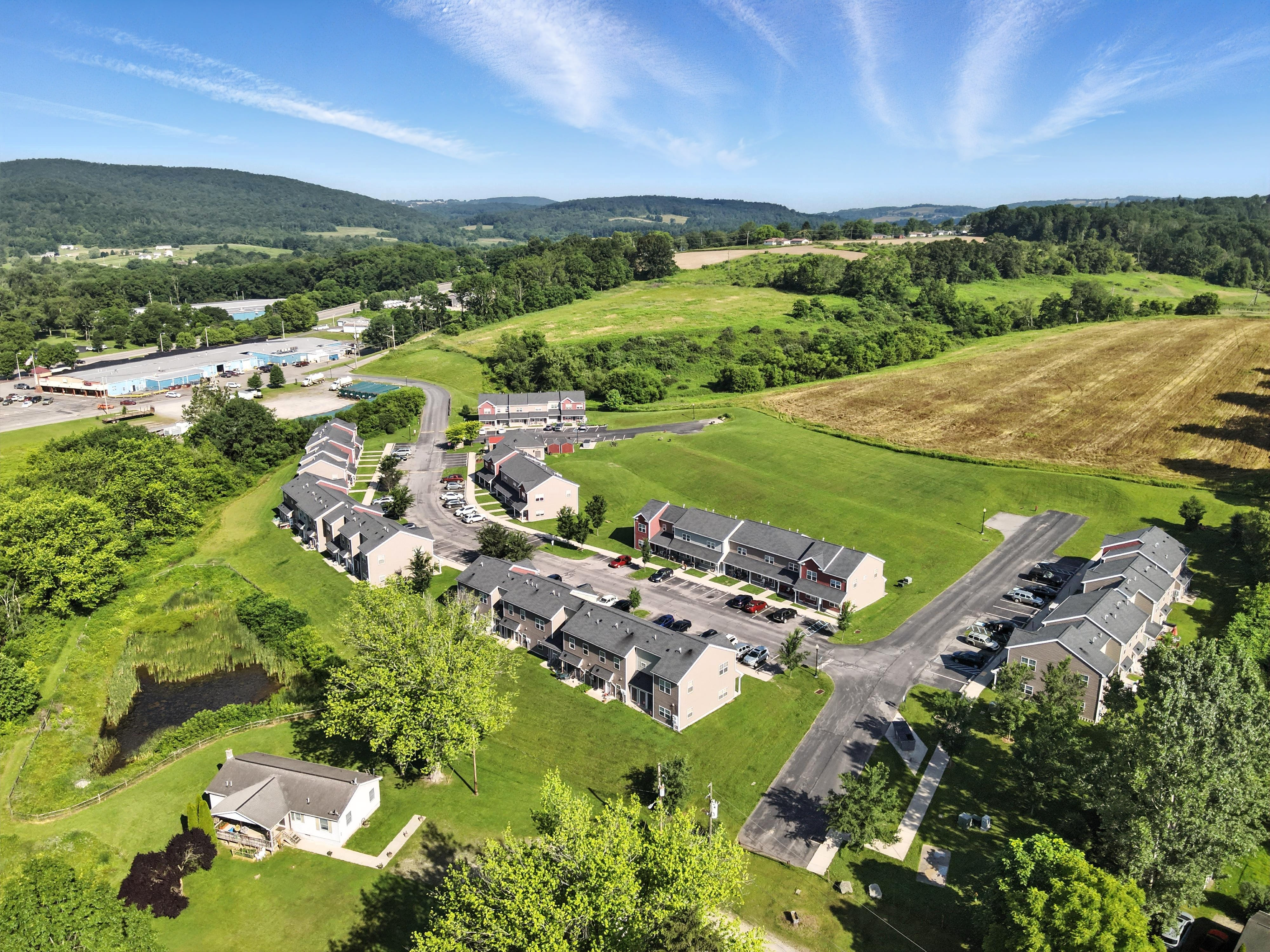 Drone flyover image 11 of Wyalusing, PA